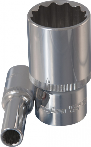 Головка торцевая глубокая 12-гранная 1/2"DR 13 мм 112213 OMBRA